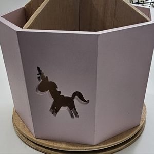 Pink Unicorn Lazy Susan